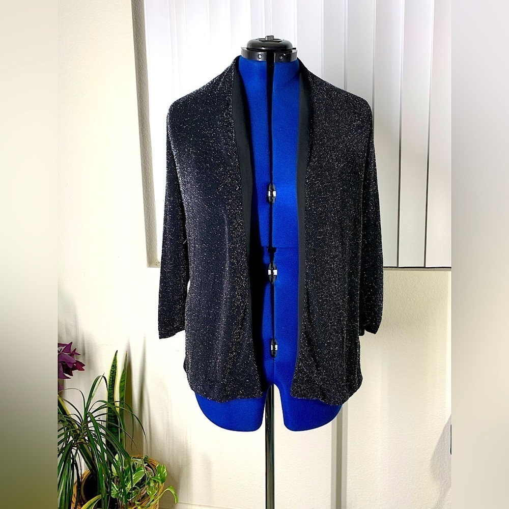 black silver metallic light blazer